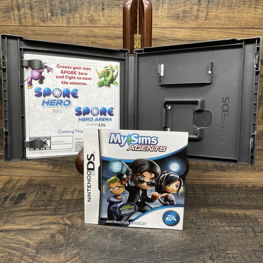 My Sims Agents (Nintendo DS, 2009) Case And Manual ONLY